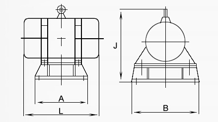 倉壁振動器結(jié)構(gòu)圖