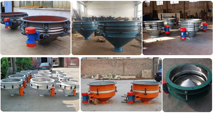 不同材質(zhì)，不同型號(hào)的振動(dòng)給料斗產(chǎn)品批量展示