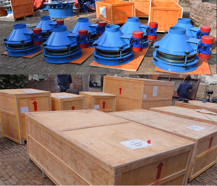 振動(dòng)料斗包裝，裝箱，發(fā)貨現(xiàn)場(chǎng)展示